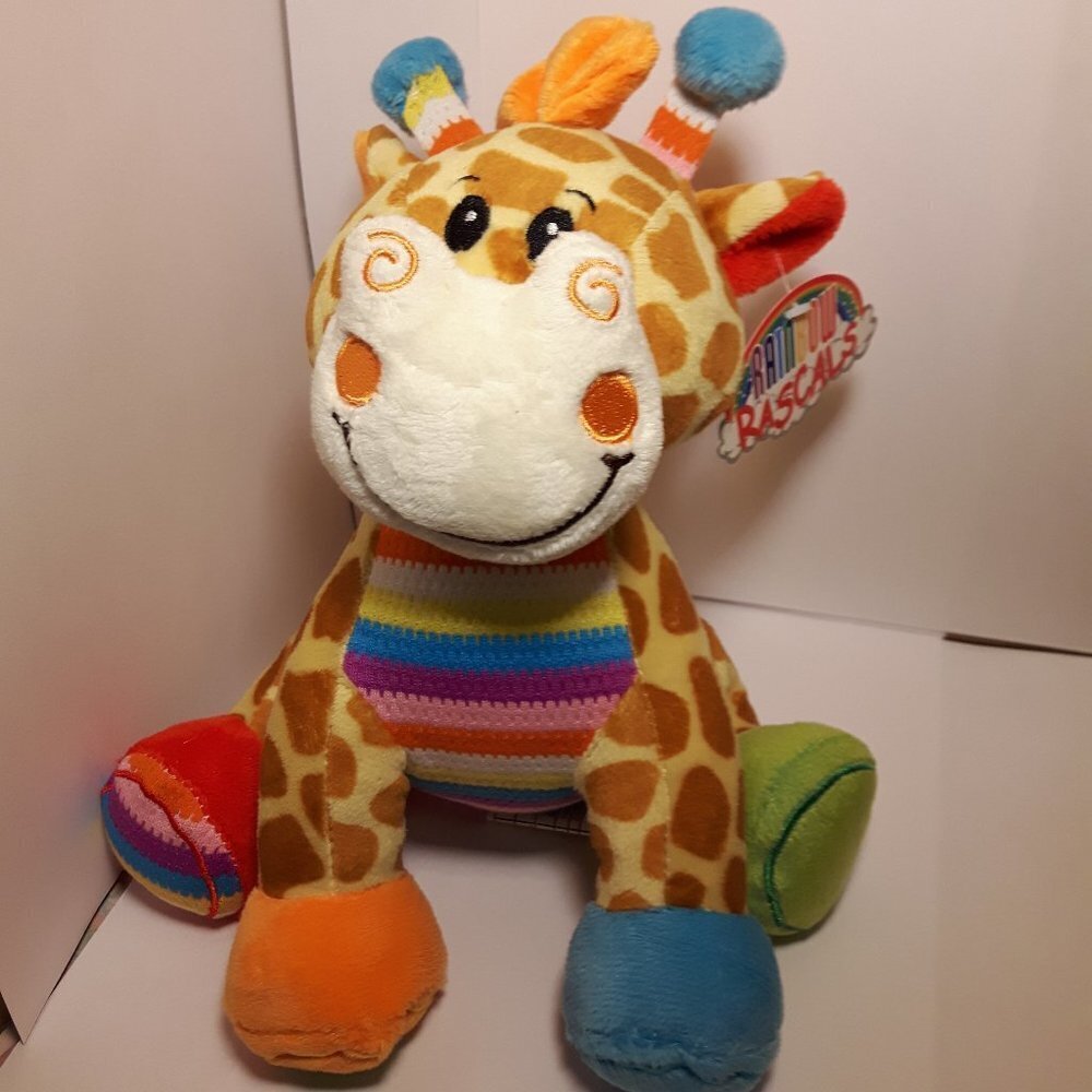 Rainbow Rascals Giraffe Plush NWT